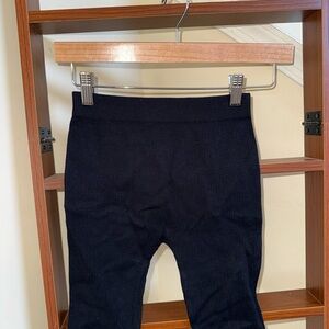 Zara Black Ribbed Biker Shorts